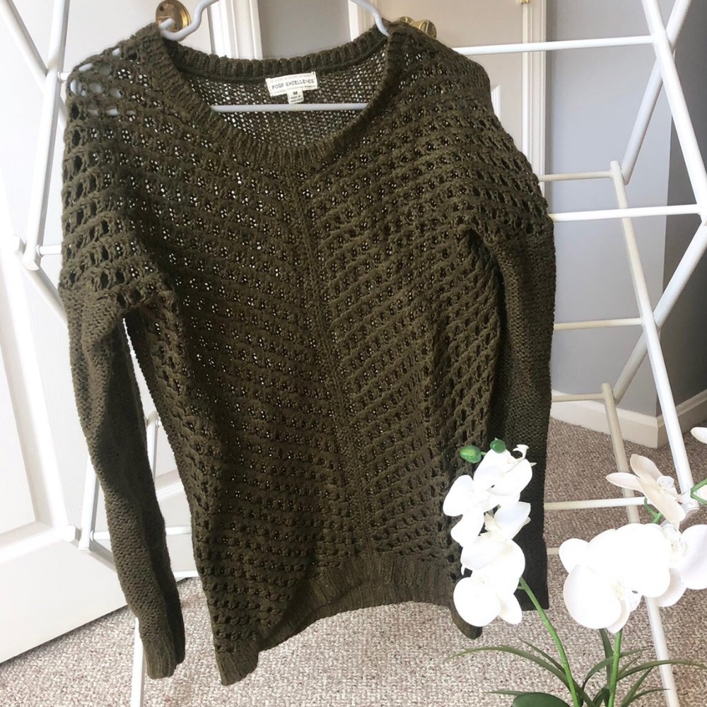 Olive green sweater